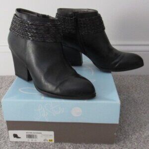 Lifestride Western Black Kendra Ankle Boots Booties 8 1/2 M